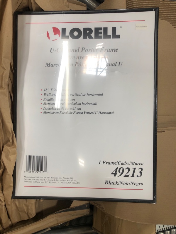 Photo 2 of Lorell Stylish Poster Frame, 18 x 24 (49213)