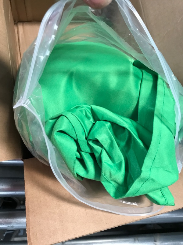 Photo 3 of 10x20ft Green Screen Backdrop for Photography, CPLIRIS Chromakey Large Green Screen Pure Polyester Collapsible Green Fabric with 3 Spring Clamps for Photoshoot, Game Live Steaming?Video Conference Green 10x20ft