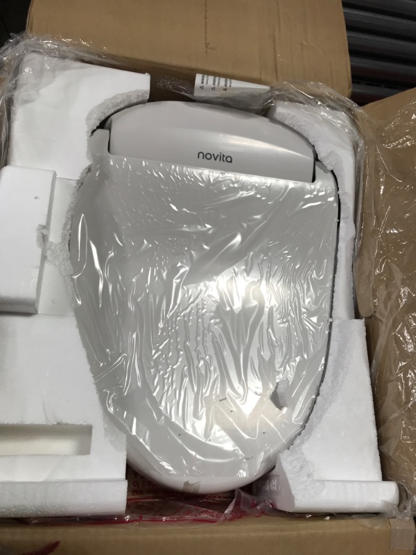 Photo 2 of **SEE NOTES**
Kohler Bn330-N0 Novita Electric Bidet Toliet Seat, Elongated Heated and Warm Water Bidet with Dryer, White Elongated Seat