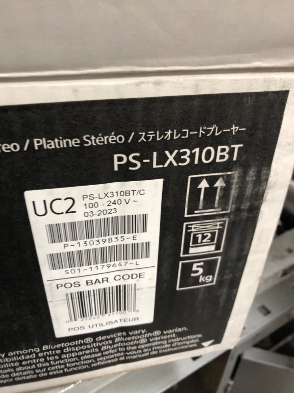 Photo 6 of Sony PS-LX310BT Belt Drive Turntable: Fully Automatic Wireless Vinyl Record Player with Bluetooth and USB Output Black