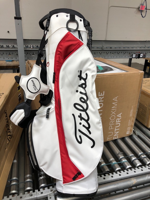 Photo 2 of Titleist Golf-Stand-Bags White/Dark Red