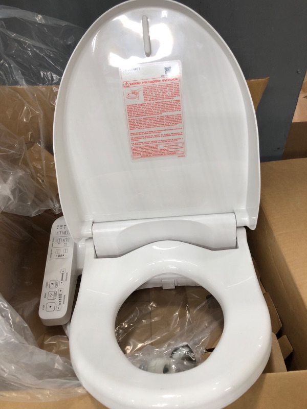 Photo 2 of *** POWERS ON *** TOTO WASHLET A2 Electronic Bidet Toilet Seat with Heated Seat and SoftClose Lid, Elongated, Cotton White - SW3004#01  