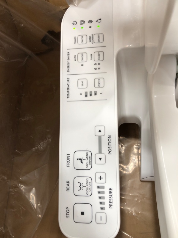 Photo 4 of *** POWERS ON *** TOTO WASHLET A2 Electronic Bidet Toilet Seat with Heated Seat and SoftClose Lid, Elongated, Cotton White - SW3004#01  