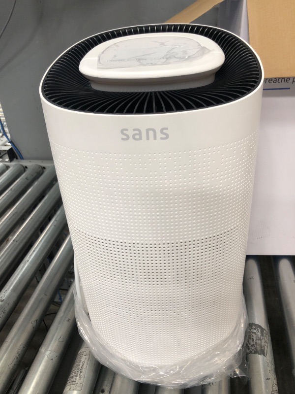 Photo 2 of *** POWERS ON *** Sans HEPA 13 Air Purifier - Smart High-Performance Large Room Air Purifier, 1560ft² Ultra-Quiet Home Air Purifier with Pre-Filter, Activated Carbon, and UV-C Light. Protect from Odors, Smoke, Pollutants, Allergens, Dust, Dander, and Harm