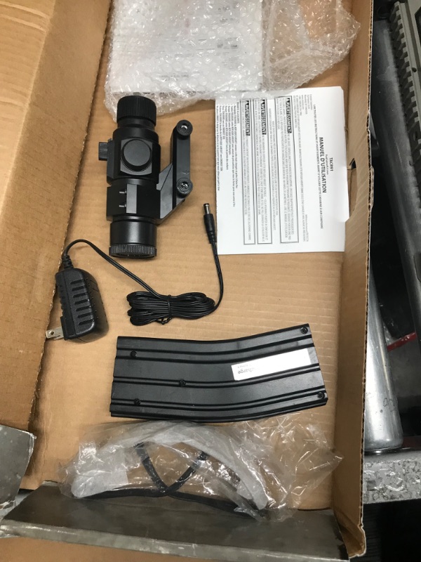 Photo 1 of **MISSING PISTOL**GAME FACE GFRPKTGS Ghost Affliction Full-Auto Airsoft BB Rifle And Spring-Powered Pistol Kit With Safety Glasses And BB's, (Grey/Smoke)