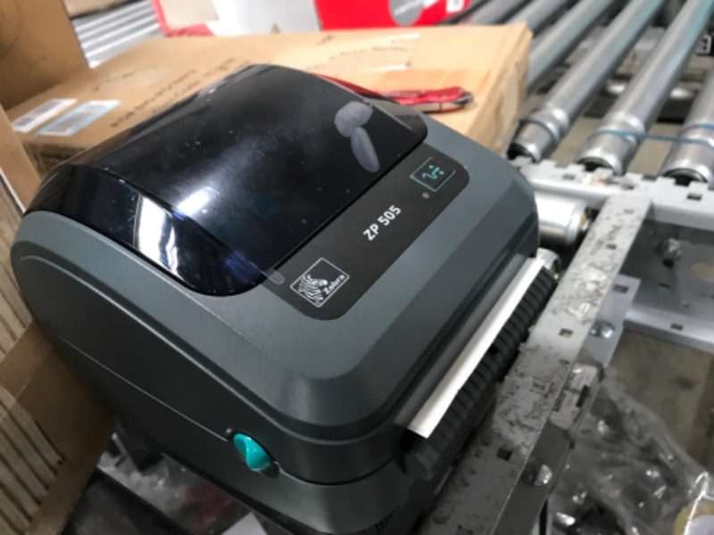 Photo 2 of Zebra ZP450 (ZP 450) Label Thermal Bar Code Printer | USB, Serial, and Parallel Connectivity 203 DPI Resolution | Made for UPS WorldShip | Includes JetSet Label Software