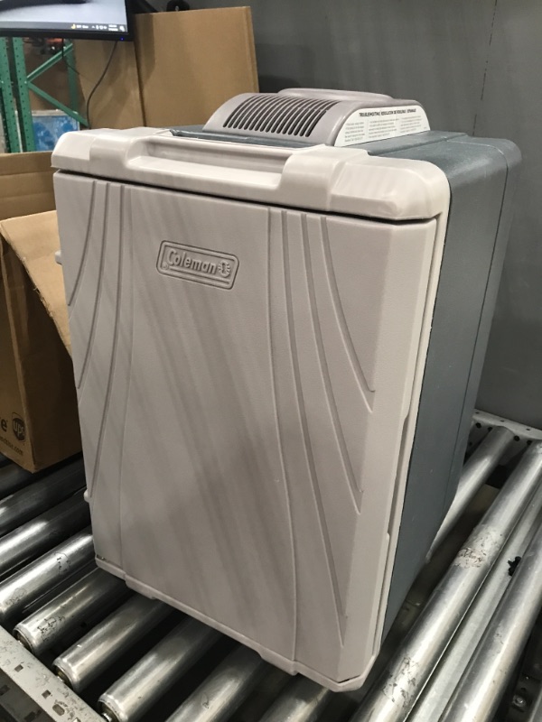 Photo 2 of **FOR PARTS OR REPAIR**
Coleman 40 Quart Portable Thermoelectric Cooler Grey