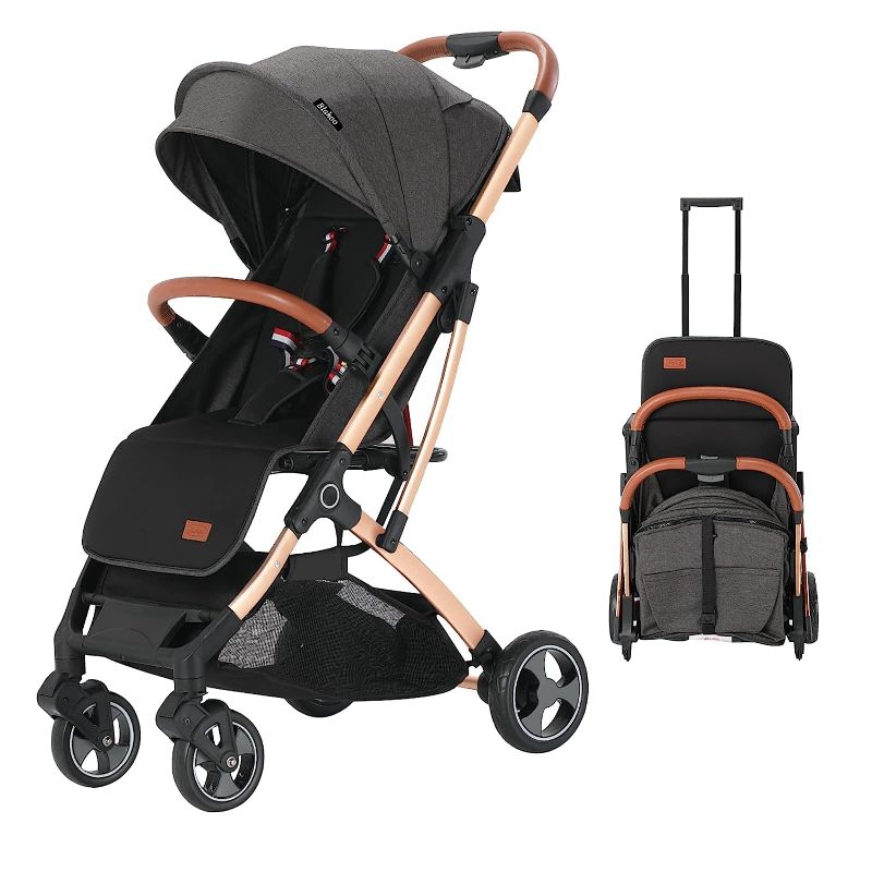 Photo 1 of Blahoo Lightweight Baby Stroller, Folding Compact Travel Stroller for Airplane, Umbrella Stroller for Toddler?Gold-Black?
