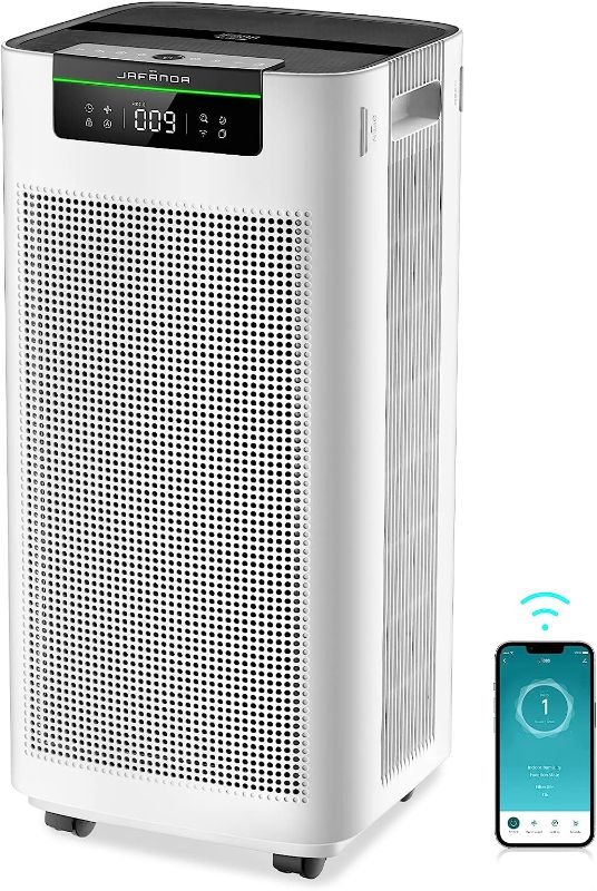 Photo 1 of Jafända Air Purifiers Home Large Room 3800 sq ft H13 True HEPA Filters Activated Carbon APP & Alexa Air Cleaner Dust Pollen Smoke Allergies Odors Pet VOCs
