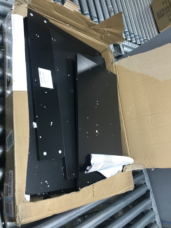 Photo 1 of 30 in. Rectangular Black Computer Desk with Keyboard Tray
