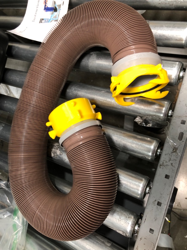 Photo 2 of *HOSE ONLY* Camco 39667 Revolution 20' Sewer Hose Kit with Swivel Fittings and Wye Connector - Ready To Use Kit with Fittings, Hoses, and Storage Caps, Great For RVs with Separate Tank Valves 20' Sewer Hose Kit with Wye Standard Packaging