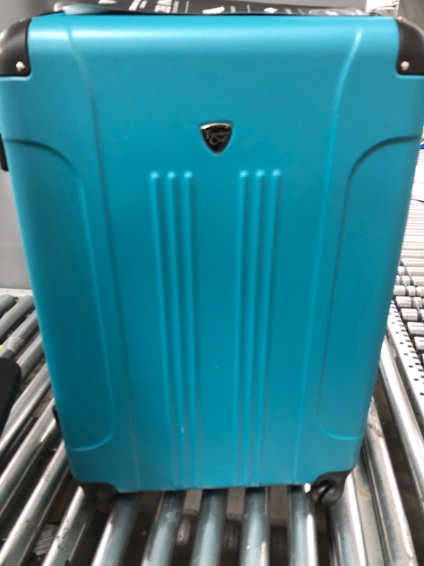 Photo 2 of **NEW/MISSING MIDDLE SIZED HARDCASE**   Travelers Club Sky+ Luggage Set, Teal, 5 Piece Teal 5 Piece Set