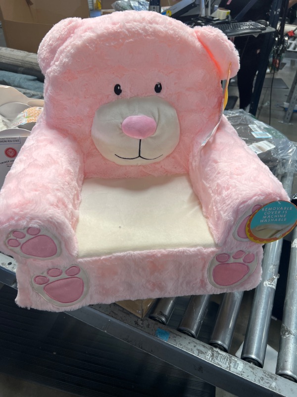 Photo 2 of Animal Adventure | Sweet Seats | Pink Bear Children's Plush Chair