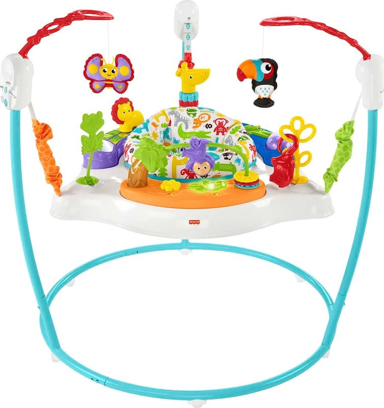 Photo 1 of *PARTS ONLY // INCOMPLETE** Fisher-Price Baby Bouncer Animal Activity Jumperoo With Music Lights Sounds And Developmental Toys For Infants
