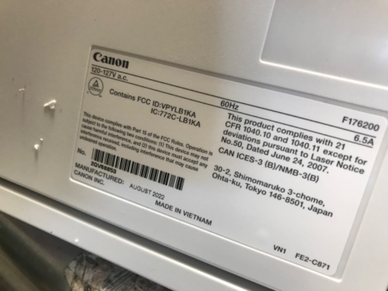 Photo 8 of DAMAGED SCANNER LID CORNER**Canon Color imageCLASS MF741Cdw Wireless Color Laser Multifunction Printer