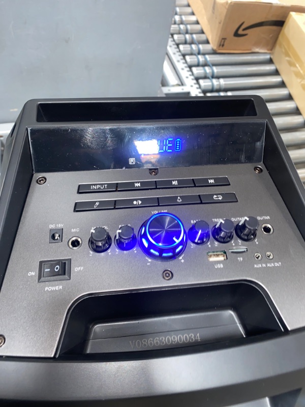 Photo 1 of VeGue Karaoke Machine, Bluetooth Speaker PA System for Adults & Kids with 2 Wireless Microphones, 8'' Subwoofer, Wireless Singing Machine for Christmas Party, Wedding, Gathering(VS-0866)