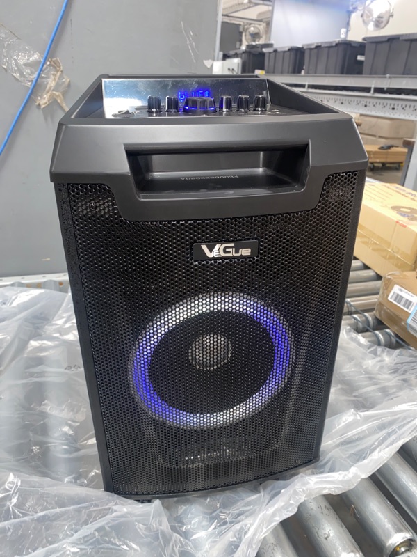 Photo 3 of VeGue Karaoke Machine, Bluetooth Speaker PA System for Adults & Kids with 2 Wireless Microphones, 8'' Subwoofer, Wireless Singing Machine for Christmas Party, Wedding, Gathering(VS-0866)