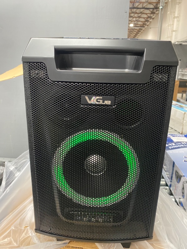 Photo 3 of VeGue Karaoke Machine, Bluetooth Speaker PA System for Adults & Kids with 2 Wireless Microphones, 8'' Subwoofer, Wireless Singing Machine for Christmas Party, Wedding, Gathering(VS-0866)