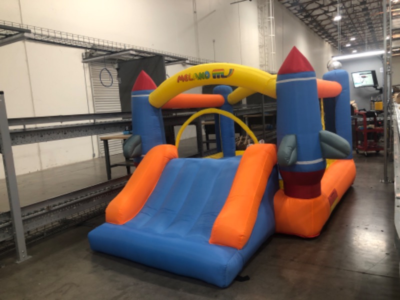 Photo 2 of *tBOUNCE HOUSE AND BLOWER Tested and functional*
Meland Bounce House for Kids - Inflatable Bouncer with Slide Plus Heavy Duty Air Blower, Jump Castle for Kids Toddlers Ages 3-10 Years, Family Bouncy Playhouse for Indoor Outdoor Backyard Party
