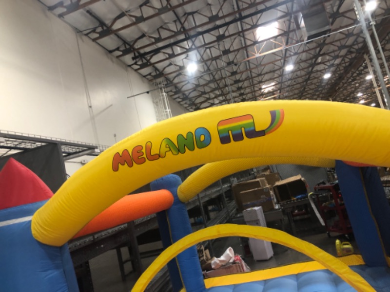 Photo 4 of *tBOUNCE HOUSE AND BLOWER Tested and functional*
Meland Bounce House for Kids - Inflatable Bouncer with Slide Plus Heavy Duty Air Blower, Jump Castle for Kids Toddlers Ages 3-10 Years, Family Bouncy Playhouse for Indoor Outdoor Backyard Party

