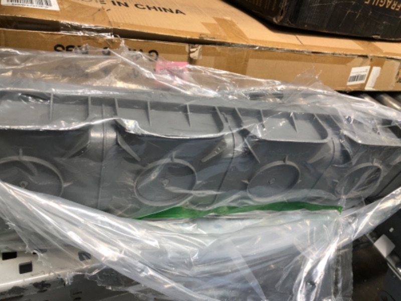 Photo 2 of Drainage Trench - Channel Drain With Grate - Gray Plastic - 3 x 39" - (117" Total Length) Gray - 3 Pack - 117"