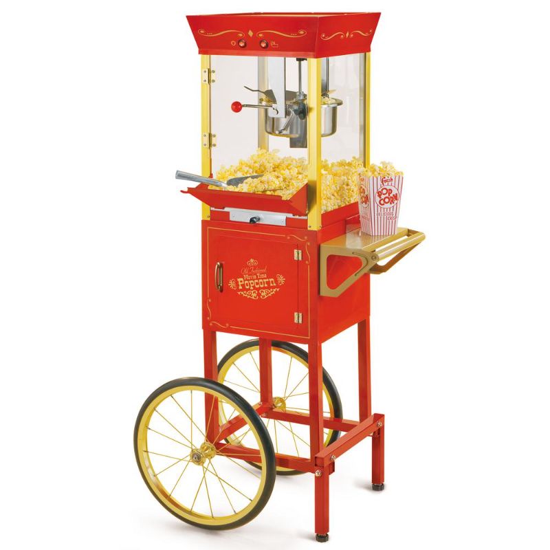 Photo 1 of ***PARTS ONLY, MISSING COMPONENTS**
Nostalgia Electrics Vintage Series Commercial Kettle Popcorn Cart,Red