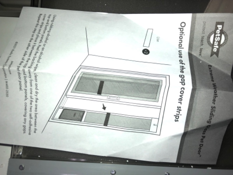 Photo 4 of *parts only** PetSafe Sliding Glass Pet Doors - Extreme Weather Door or 2-Piece Standard Door - Cat or Dog Door Great for Apartments and Rentals - No Cutting DIY Installation - Fits 81 in Patio Sliding Doors Extreme Weather Sliding Glass Door Medium