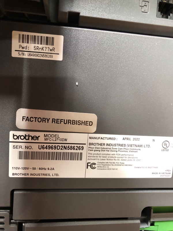 Photo 6 of Brother Printer RMFCL2710DW Monochrome Printer (Renewed Premium) Renewed Model: RMFCL2710DW