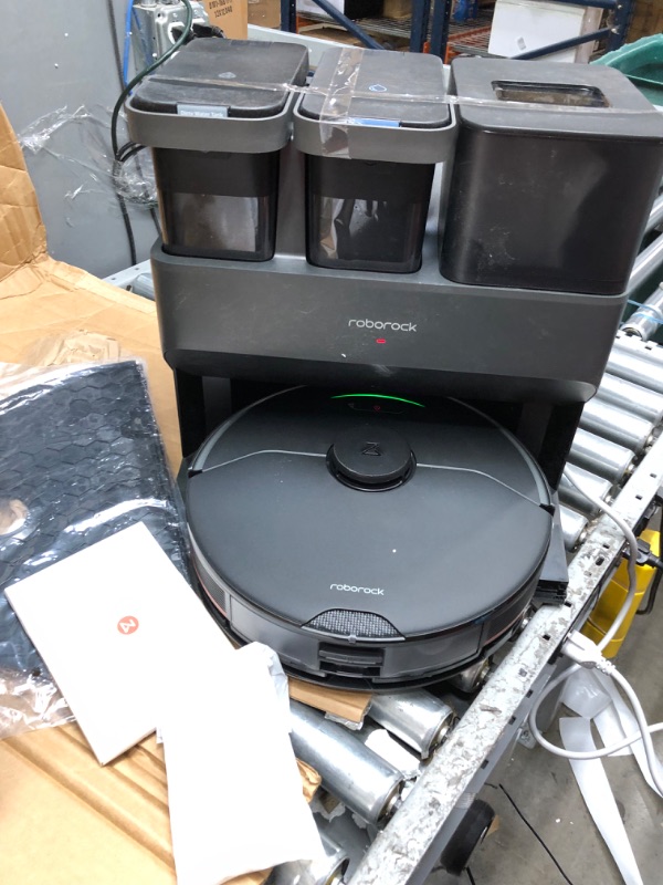 Photo 3 of **NEEDS TO BE CHARGED**
Roborock S7 MaxV Ultra Robot Vacuum and Mop, Auto Mop Washing with Empty Wash Fill Dock, Self-Emptying, Self-Refilling, ReactiveAI 2.0 Obstacle Avoidance, 5100Pa Suction, App Control, Works with Alexa