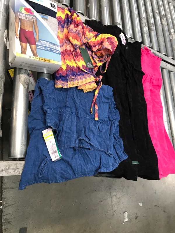 Photo 1 of MISCELLANEOUS BUNDLE OF ASSORTED APPAREL XS,S,M,XL