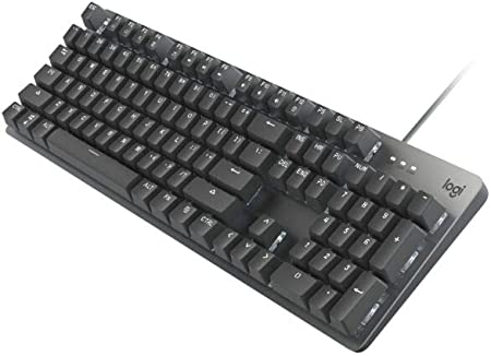 Photo 1 of Logitech K845 Mechanical Illuminated Keyboard, Strong Adjustable Tilt Legs, Full Size, Aluminum Top Case, 104 Keys, USB Corded, Windows (TTC Brown Switches)