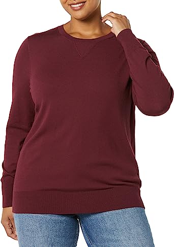 Photo 1 of Daily Ritual Women's Fine Gauge Stretch Crewneck Pullover Sweater XL CARAMEL