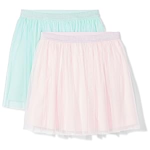 Photo 2 of Essentials Girls' Tutu Skirts
(Previously Spotted Zebra), Pack Of 2, Pink/Mint Green, XX-Large

