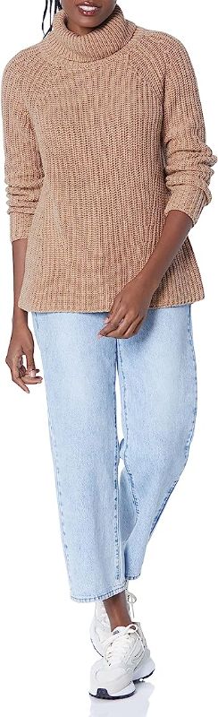 Photo 1 of 
Goodthreads Women's Cotton Shaker Stitch Turtleneck Sweater (x-small light grey )
