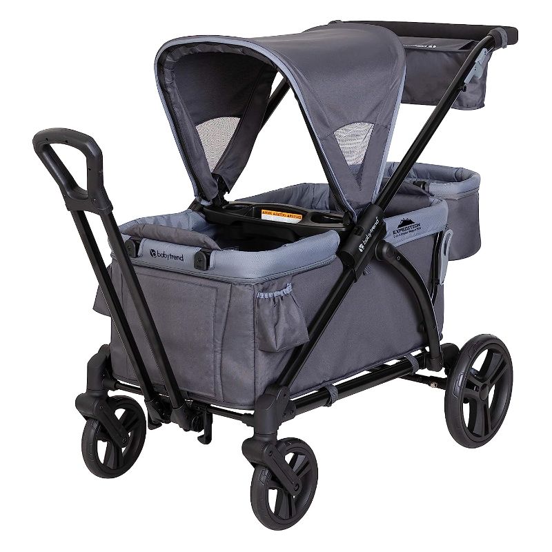 Photo 1 of **MISSING A WHEEL PARTS ONLY**
Baby Trend Expedition 2-in-1 Stroller Wagon PLUS, Ultra Grey
