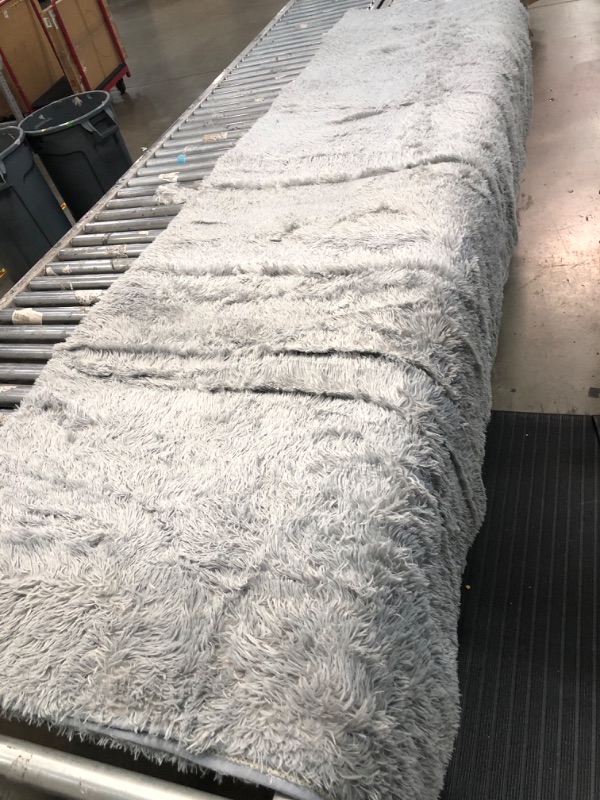 Photo 1 of 10'5"x8' grey shag area rug 