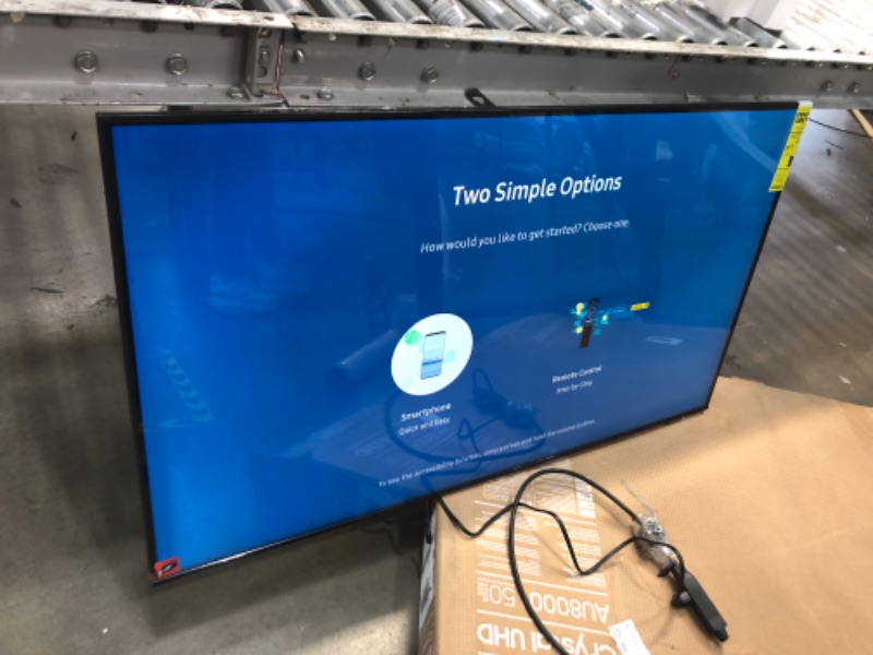 Photo 2 of SAMSUNG 50-Inch Class Crystal 4K UHD AU8000 Series HDR, 3 HDMI Ports, Motion Xcelerator, Tap View, PC on TV, Q Symphony, Smart TV with Alexa Built-In (UN50AU8000FXZA, 2021 Model)
