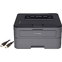 Photo 1 of FACTORY REFURBISHED; MISSING CORDS/MANUAL**Brother Compact Monochrome Laser Printer 2300 Series, 250-Sheet, Prints up to 27 ppm, Automatic Duplex Printing, Amazon Dash Replenishment Ready, Tech Deal USB Printer Cable
