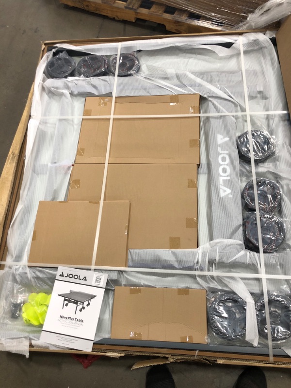 Photo 2 of JOOLA NOVA - Outdoor Table Tennis Table with Waterproof Net Set - Quick Assembly - All Weather Aluminum Composite Outdoor Ping Pong Table - Tournament Quality - Indoor & Outdoor Compatible
