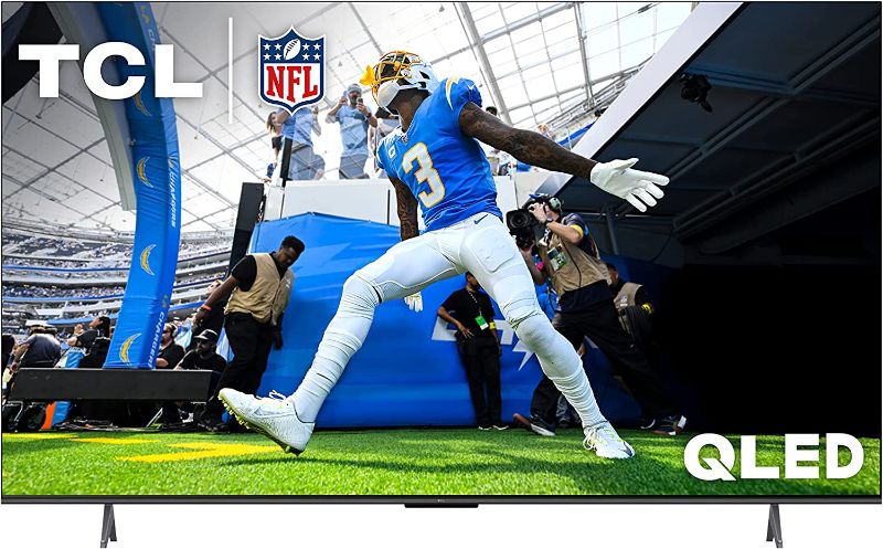 Photo 1 of TCL 75-Inch Q6 QLED 4K Smart TV with Google TV (75Q650G, 2023 Model) Dolby Vision, Dolby Atmos, HDR Pro+, Game Accelerator Enhanced Gaming, Voice Remote, Works with Alexa, Streaming UHD Television
