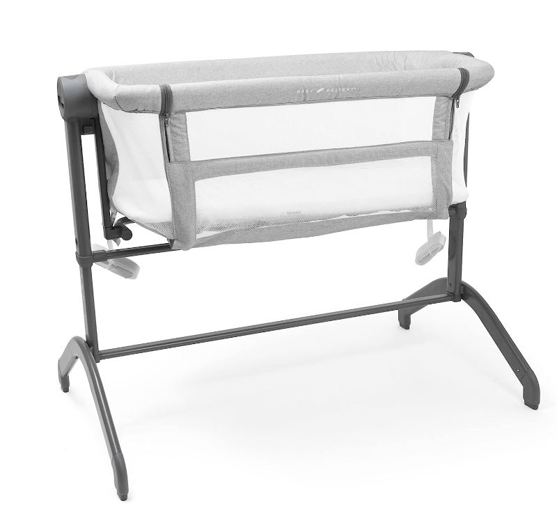 Photo 1 of Baby Delight Beside Me Wink Bassinet | Bedside Sleeper | 7-Position Height Adjustment | Pebble Grey
