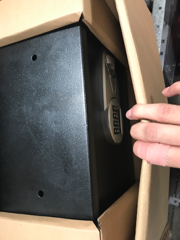 Photo 3 of **LOCKED UNFUNCTIONL** KEYS ARE LOCKED INSIDE** 
Amazon Basics Steel Security Safe, 16.93 x 14.57 x 10.63 1.2 Cubic Feet