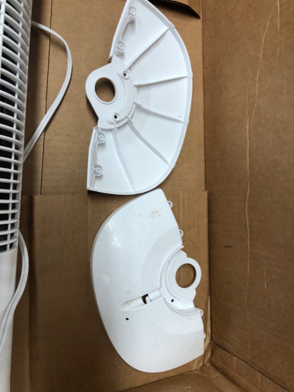 Photo 2 of (Missing parts)MEPTY Tower Fan with Remote, 31 Inch Bladeless Fans for Bedroom, Floor Fan with 90° Oscillation, 3 Modes & Speeds, Smart Timer, Portable Standing Fan for Home, Office (White)