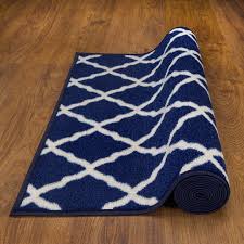 Photo 1 of 2'3 x 6' Blue Area Rug 