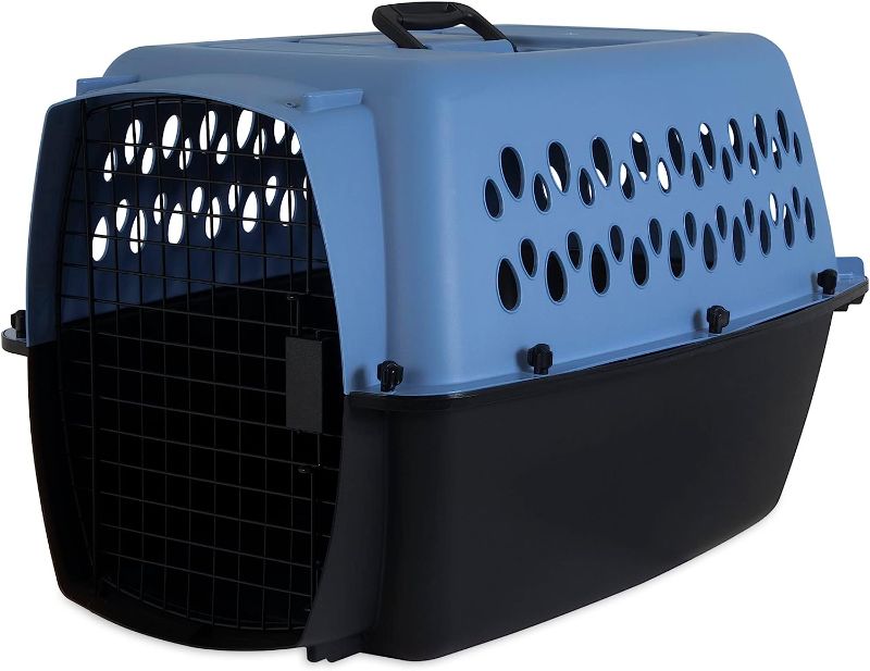 Photo 1 of Petmate Pet Porter Fashion Dog Kennel 26", Parisian Blue & Black, for Pets 20-25lbs
