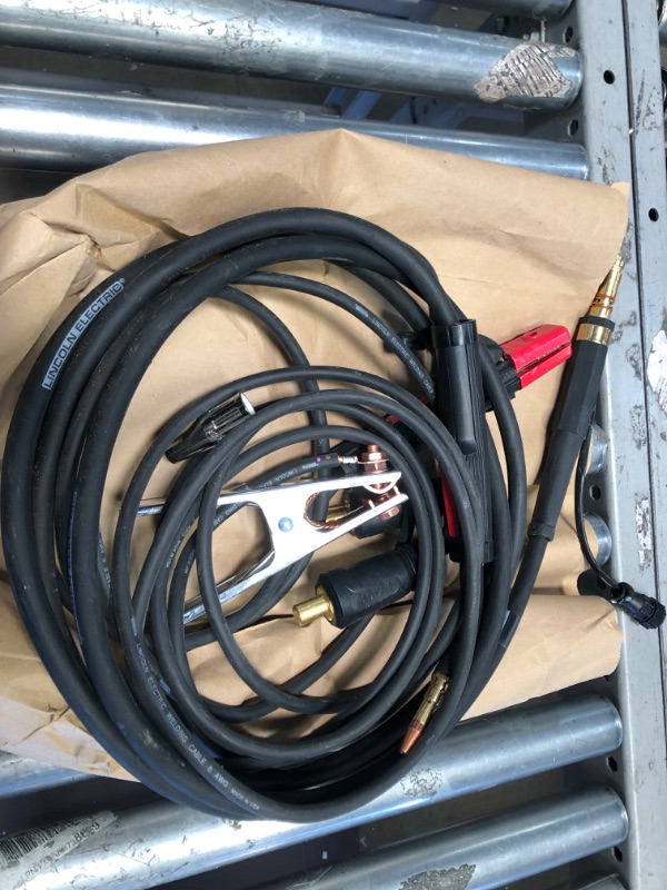 Photo 2 of ***CABLES ONLY****   Lincoln Electric 90i FC Flux Core Wire Feed Weld-PAK Welder, 120V Welding Machine, Portable w/Shoulder Strap, Protective Metal Case, Best for Small Jobs, K5255-1
