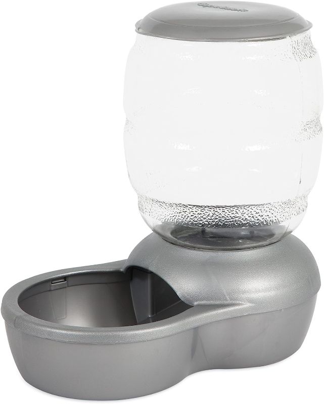 Photo 1 of *SEE NOTES* Petmate Replendish Automatic Cat and Dog Feeder 4, Pearl Silver Grey, 2 LB
