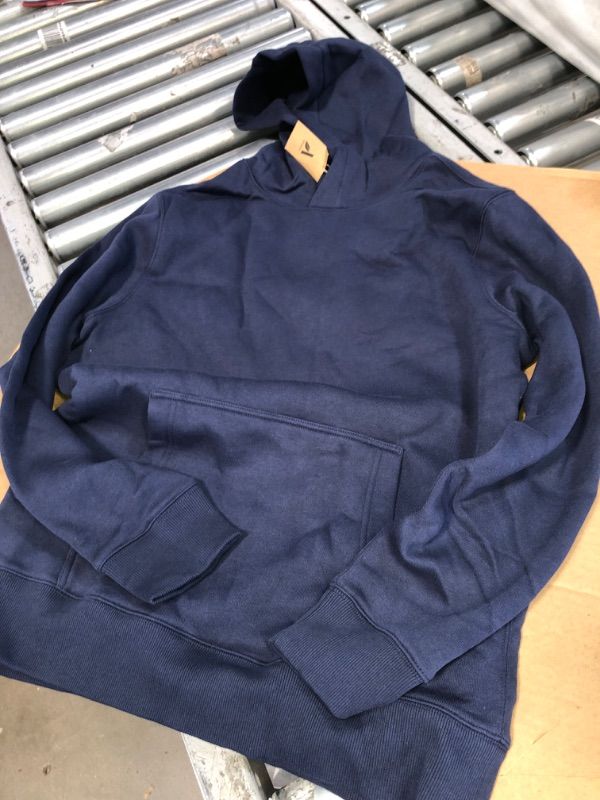 Photo 1 of AMAZON BASIC NAVY BLUE MEN HOODY LARGE 