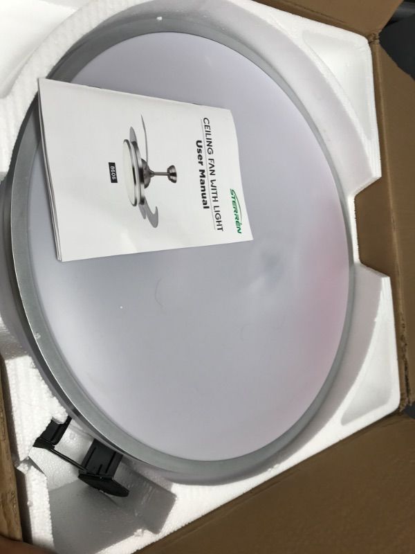 Photo 1 of **SEE NOTES**
STERREN Retractable Ceiling Fans with Lights,42 Inch Modern Low Profile Bladeless LED Ceiling Fan Lights