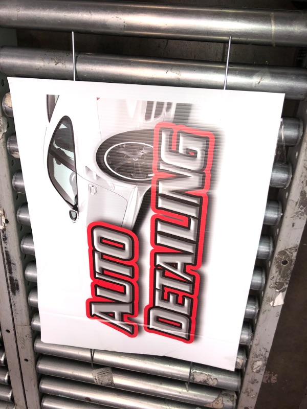 Photo 1 of 24x18" Auto Detailing Sign 